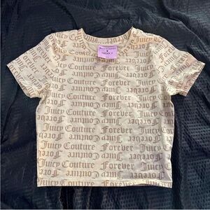 Juicy Couture Kids Cream Graphic T-Shirt